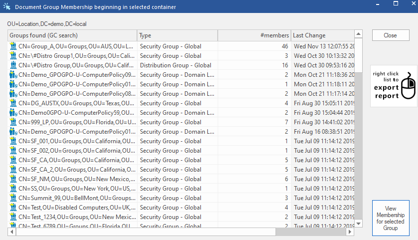 DSRAZOR Document Group Membership