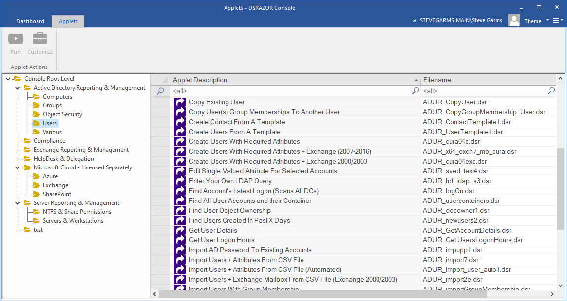 DSRAZOR User Reports