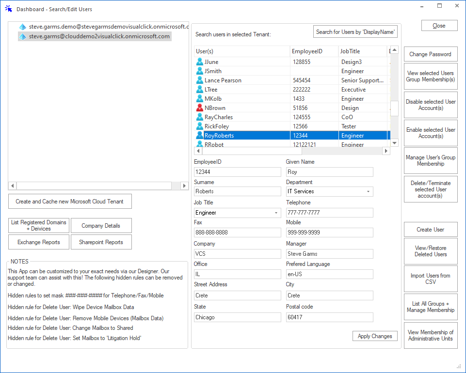 Reporting & Management for Microsoft Cloud - Azure Active Directory, SharePoint Online and Exchange Online