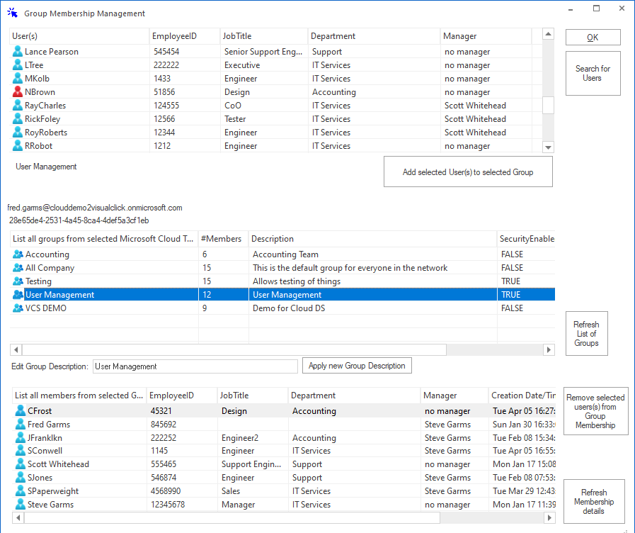 Azure Group Membership Management