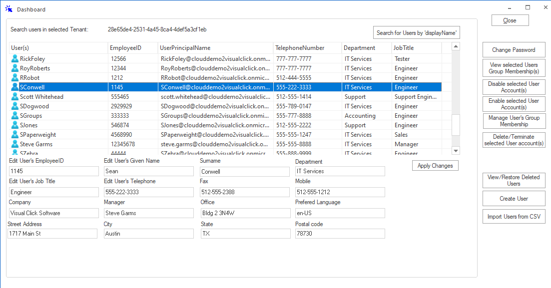 Azure User Management
