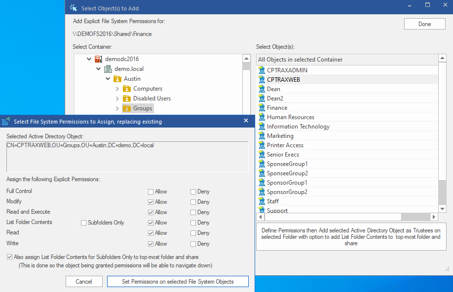 Add File Permissions 