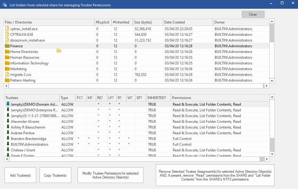 File Permissions Administration